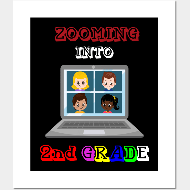 Zooming Into 2nd grade - Back to School Wall Art by BB Funny Store